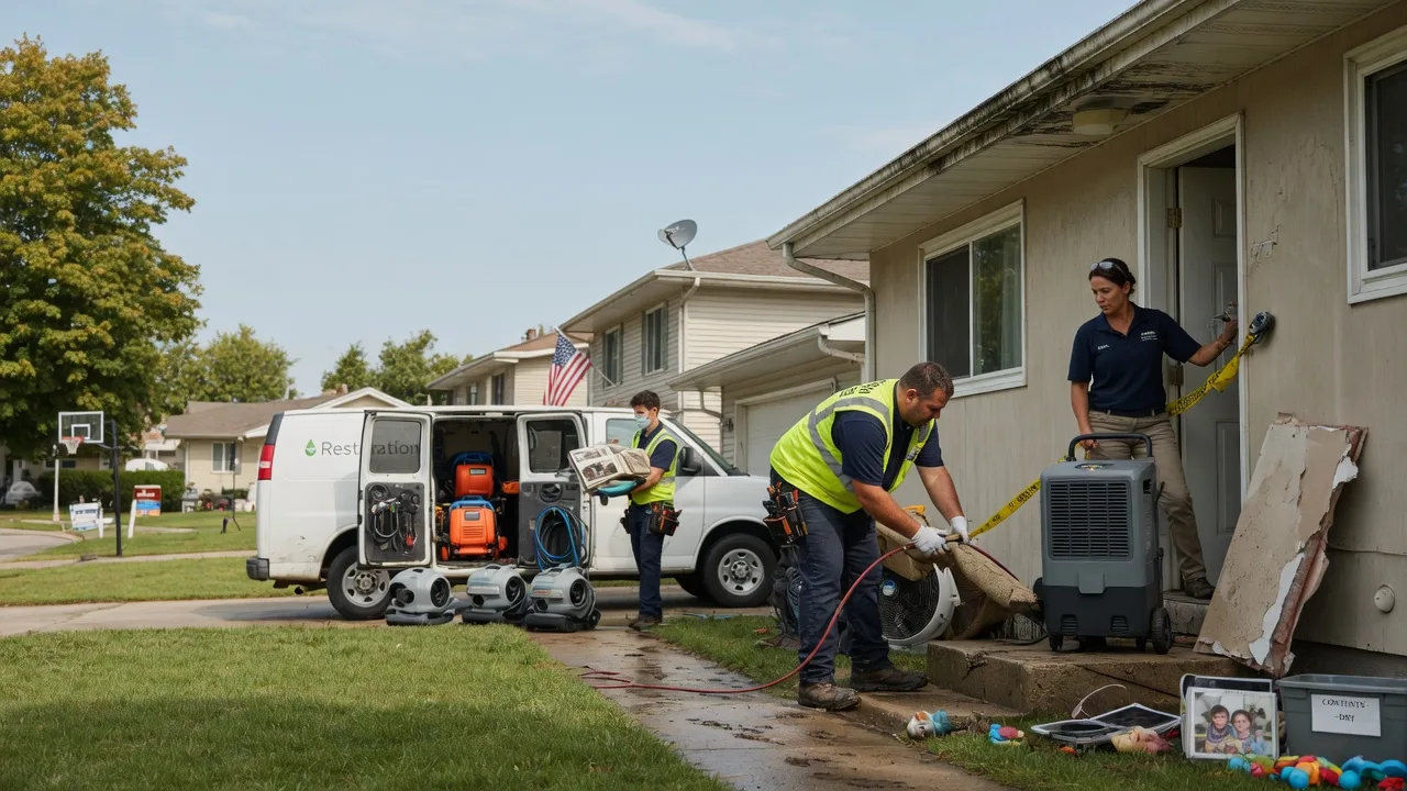 Water Damage Restoration in Claremont, IL near me
